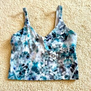 Lululemon Athletica Align Tank Top Kaleidofloral Multi Blue Size 2